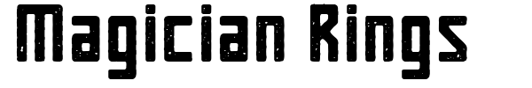 Magician Rings font preview
